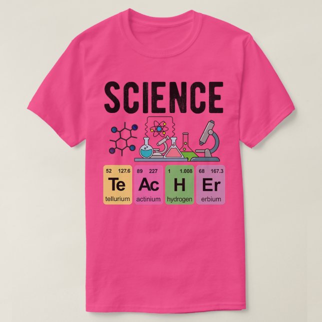 T-shirt Tableau périodique des éléments Physique Chimie Sc (Design devant)