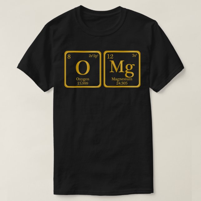T-shirt Tableau périodique des éléments Physique des scien (Design devant)