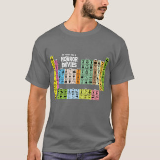 T-shirt Tableau périodique des films d'horreur garçon