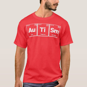 T-shirt Tableau périodique drôle sur l'autisme