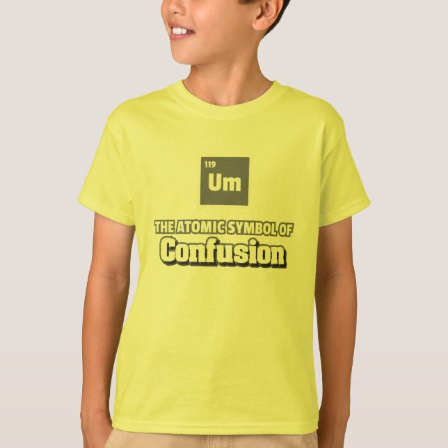 T-shirt Tableau périodique - Élément Um de confusion (Devant)