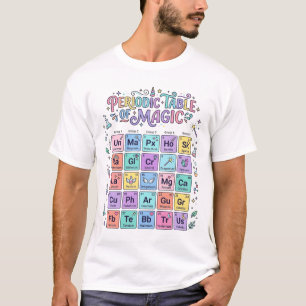 T-shirt Tableau Périodique Licorne de Magie Cadeau Mignon 