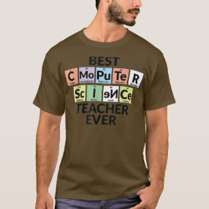 T-shirt Tableau périodique - Meilleur professeur d'informa
