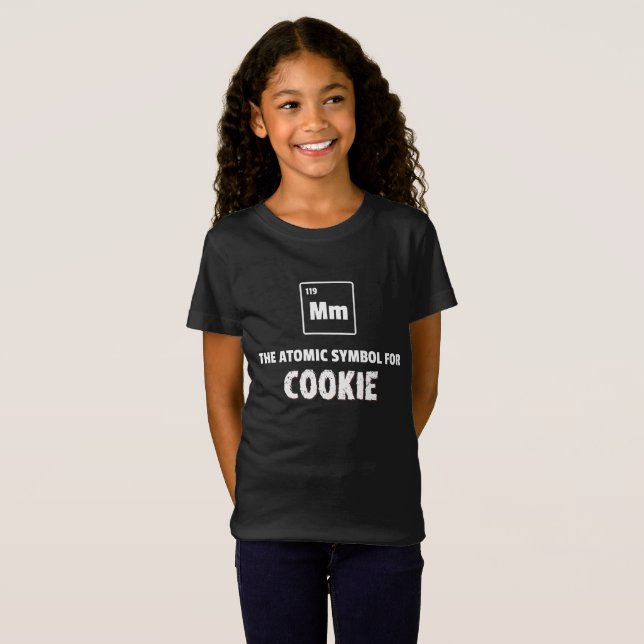 T-Shirt Tableau périodique Mm Élément du cookie (Devant entier)