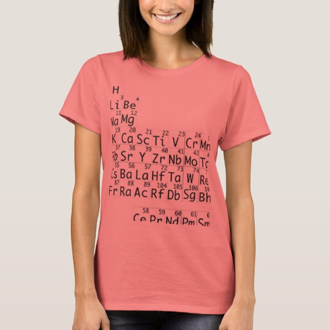 T-shirt Tableau périodique T (Devant)