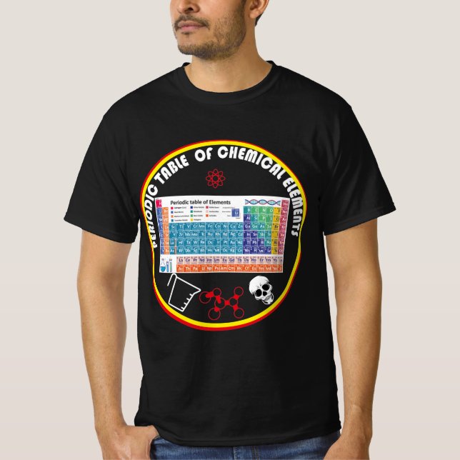 T-shirt Tableau Périodique Ultime Des Éléments Graphique T (Devant)