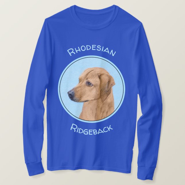 T-shirt Tableau Rhodesian Ridgeback - Art Chien original (Design devant)