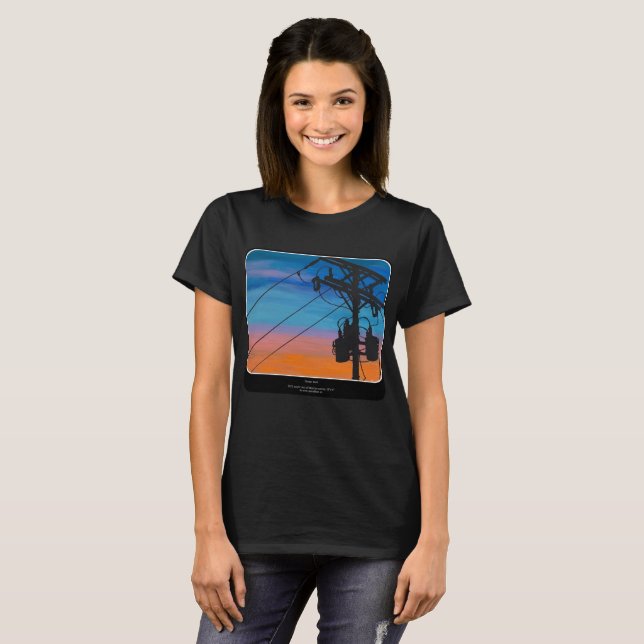 T-shirt Tableau 'Sunset Hum' (Devant entier)