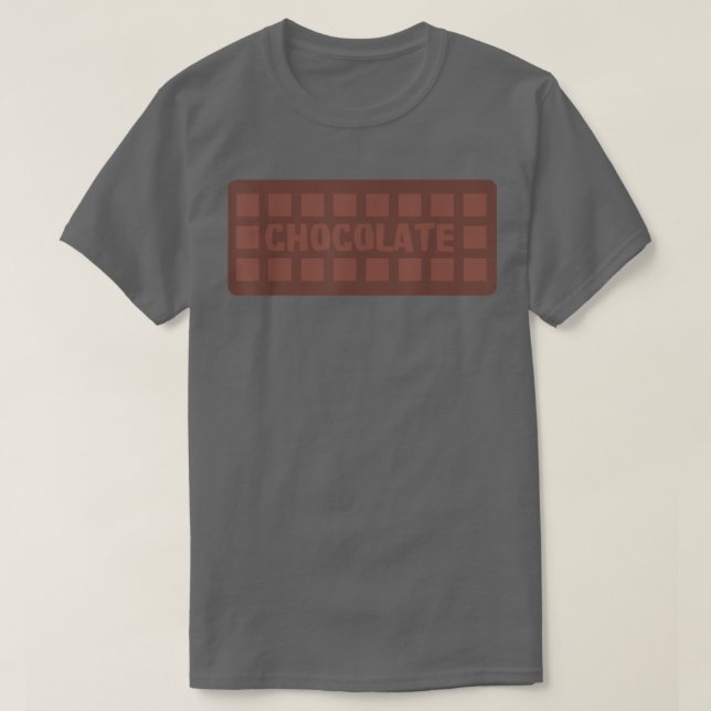 T-shirt Tablette de chocolat au lait Cocoa Brownie Gâteau  (Design devant)