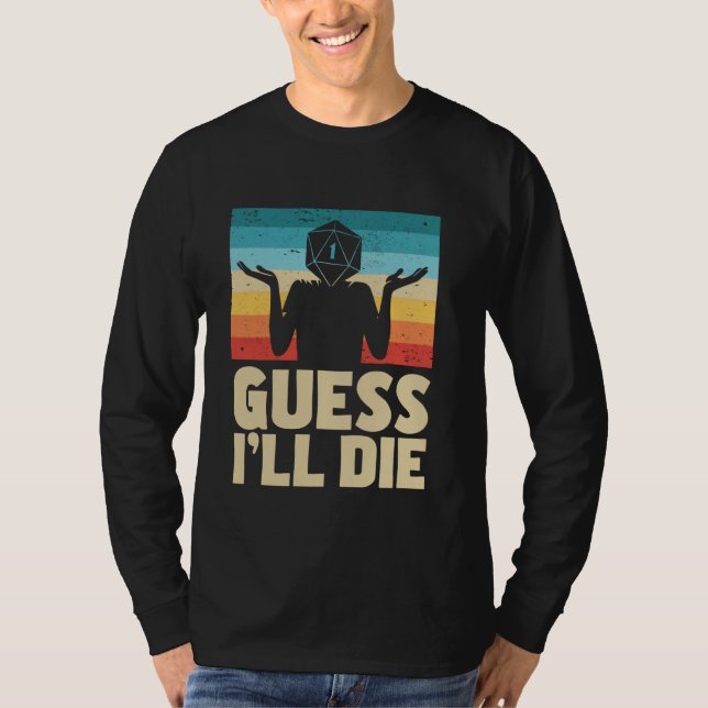 T-shirt Tablette De Jeu De Joueur Rpg (Devant)