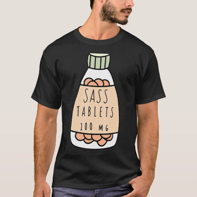 T-shirt Tablettes Sass 100mg (Devant)