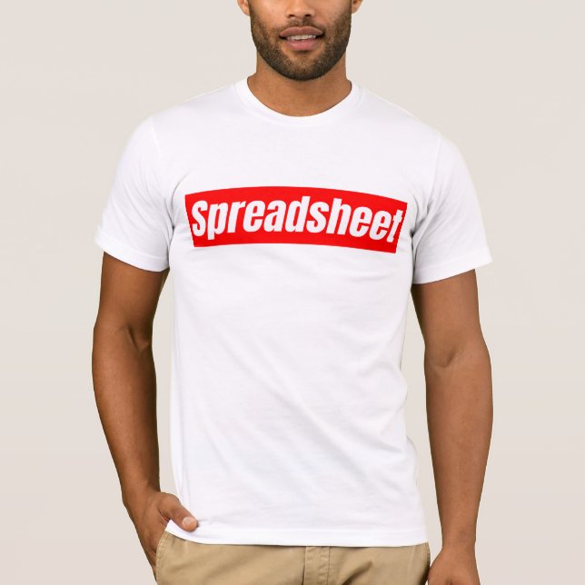 T-shirt Tableur - Comptable drôle (Devant)