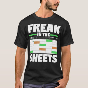 T-shirt Tableur D'Analyste Comptable Drôle Freak Dans