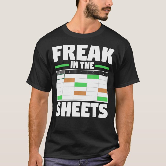 T-shirt Tableur D'Analyste Comptable Drôle Freak Dans (Devant)