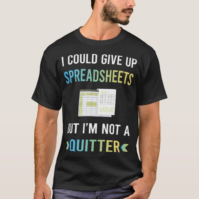 T-shirt Tableur Pas de lâche Tableurs (Devant)