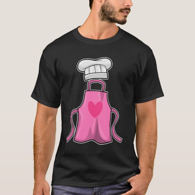 T-shirt tablier de cuisine et casquette de Cuisine avec co (Devant)