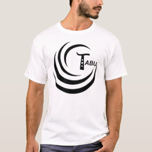 T-shirt Tabou aucun abrégé sur logo de noir de la douille