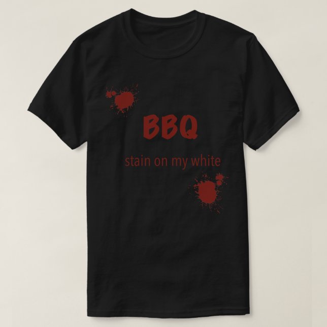 T-shirt Tache barbecue sur mon 3 blanc (Design devant)