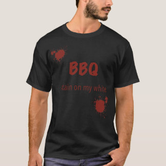 T-shirt Tache barbecue sur mon 3 blanc