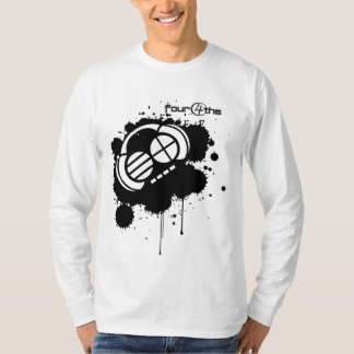 T-shirt Tache de Four4ths_Black sur le blanc