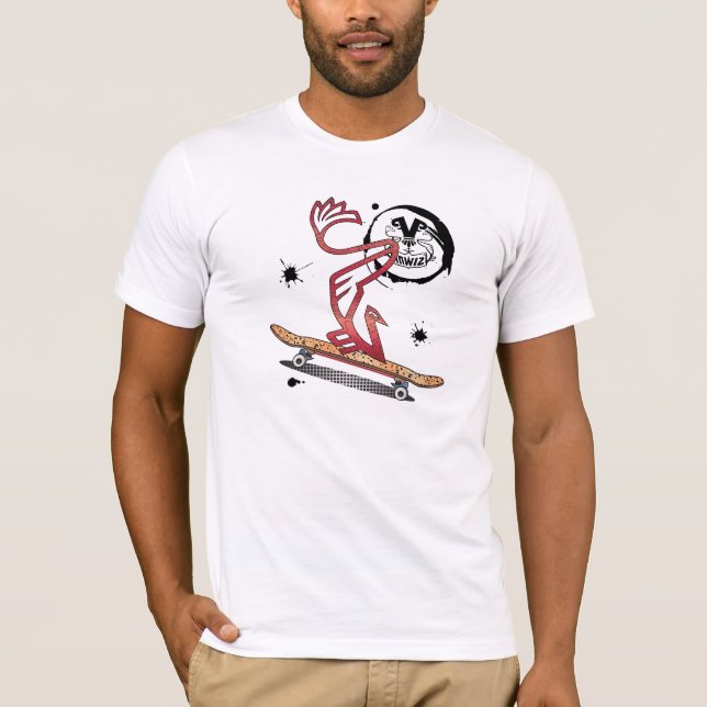 T-shirt Tache de Vanbird de planche à roulettes (Devant)