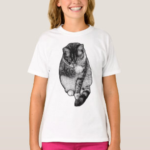 T-shirt Tache d'encre Fouet de sourcils rose