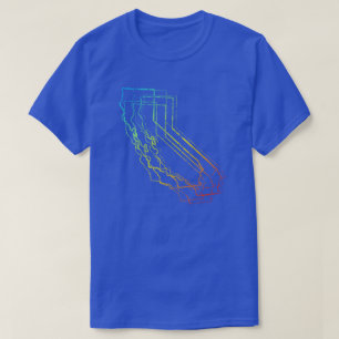 T-shirt tache floue de froid de la Californie