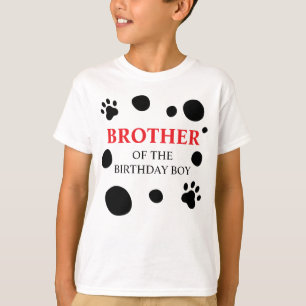 T-shirt Taches de dalmatien Frère du garçon/fille de la fê