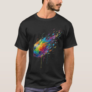 T-shirt Taches de peinture Tie-dye Footbyll Joueurs de foo