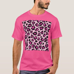 T-shirt Taches léopards roses imprimé africain