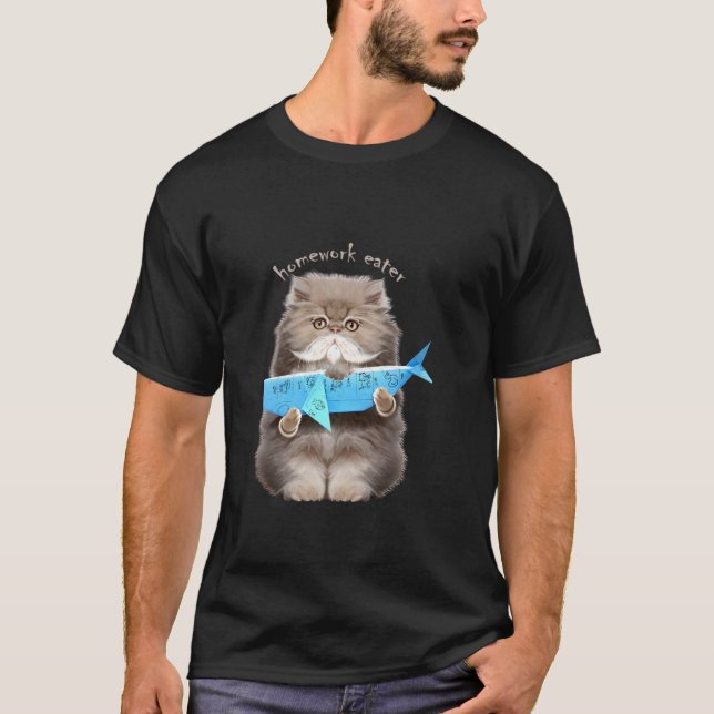 T-shirt Tâches mangées par un chat (Devant)