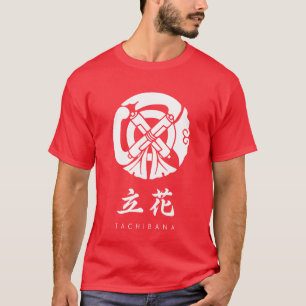 T-shirt Tachibana Clan kamon avec nom de clan