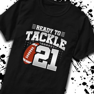 T-shirt Tackle 21e anniversaire de 21 ans Couples