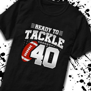 T-shirt Tackle 40e anniversaire 40 ans Couples Anniversair
