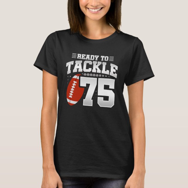 T-shirt Tackle 75e anniversaire 75 ans Couples Anniversair (Devant)