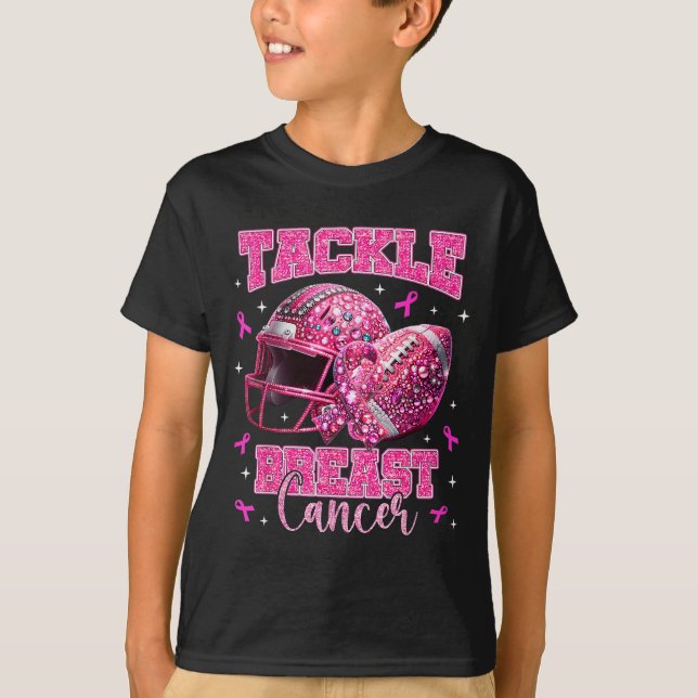 T-shirt Tackle Breast Cancer Awareness American Football N (Devant)