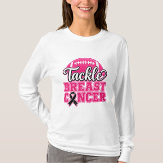 T-shirt Tackle Ruban Rose Football Sensibilisation Cancer 