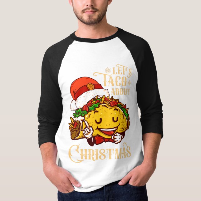 T-shirt Taco à propos du pyjama mexicain de Noël (Devant)