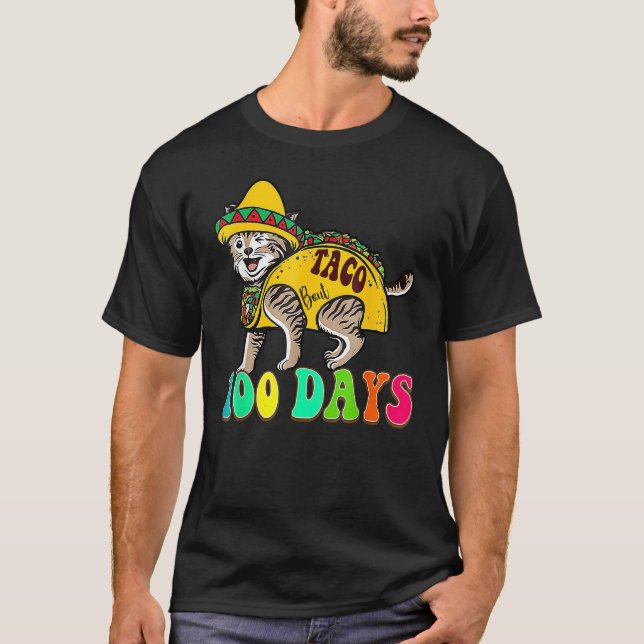 T-shirt Taco Bout 100 Days Cute Teacher Student 100th Day  (Devant)