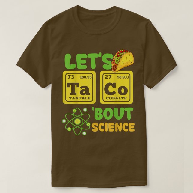 T-shirt Taco Bout Science Drôle Cinco De Mayo 1318 (Design devant)
