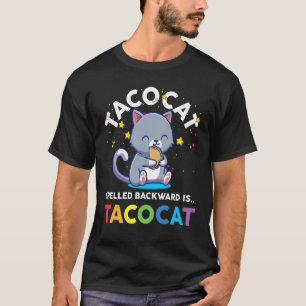 T-shirt Taco Cat Écrit à l'Envers Est Tacoca Garçons de J