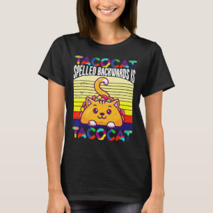 T-shirt Taco Cat Écrit À L'envers Est Tacocat Cinco De Ma
