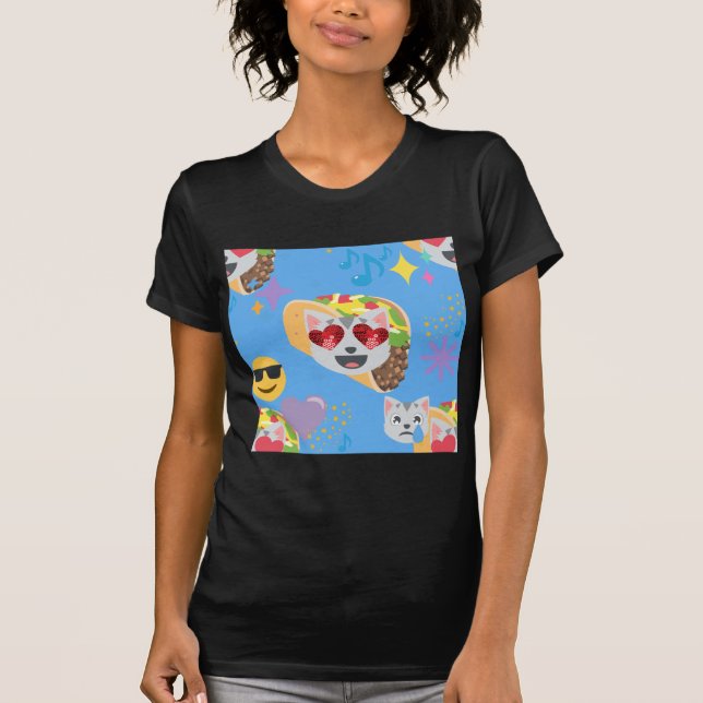 T-shirt taco cat emoji (Devant)