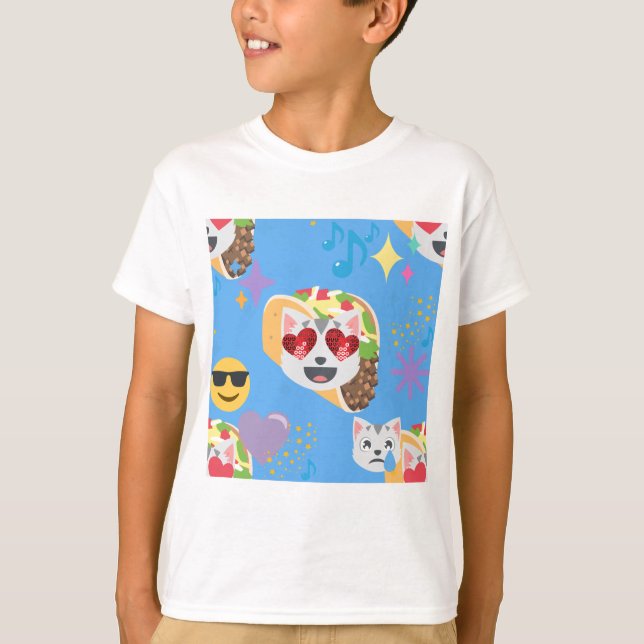 T-shirt taco cat emoji (Devant)