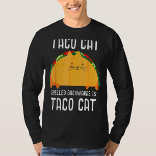 T-shirt Taco Chat Écrit À L'Arrière Est Taco Chat Tacocat