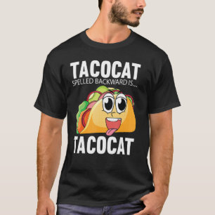 T-shirt Taco Chat Écrit À L'Arrière Est Taco Chat Tacocat