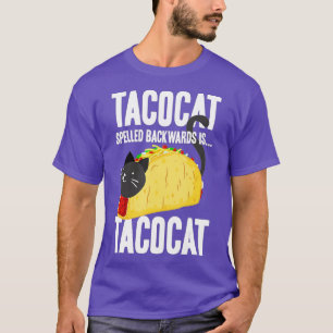 T-shirt Taco Chat Tacocat épinglé à l'envers nourriture dr