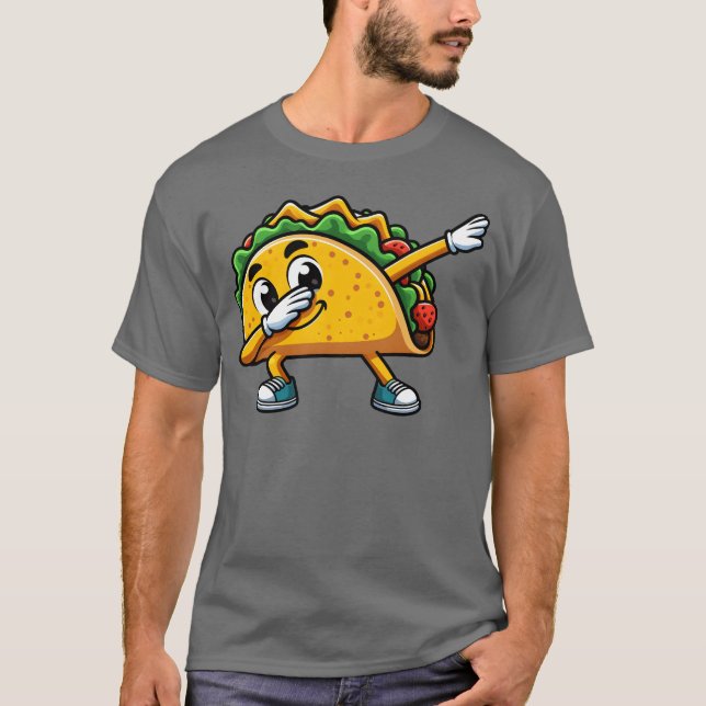 T-shirt Taco Dabbing Nourriture Rapide Amusement amis (Devant)