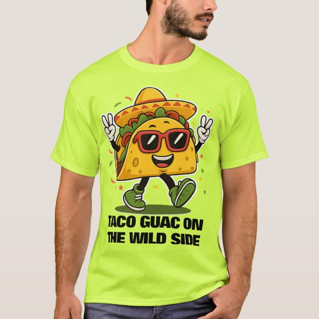 T-shirt Taco Guac côté sauvage (Devant)