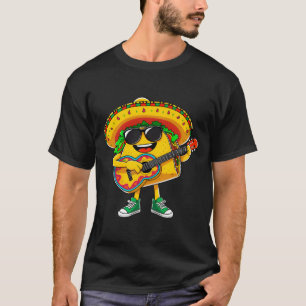 T-shirt Taco joue de la guitare cinco de mayo drôle mexica
